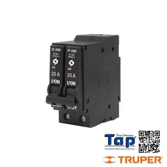 Imagen de INTERRUPTOR 2 POLOS 20A ENCHUFABLE A GRANEL VOLTECK