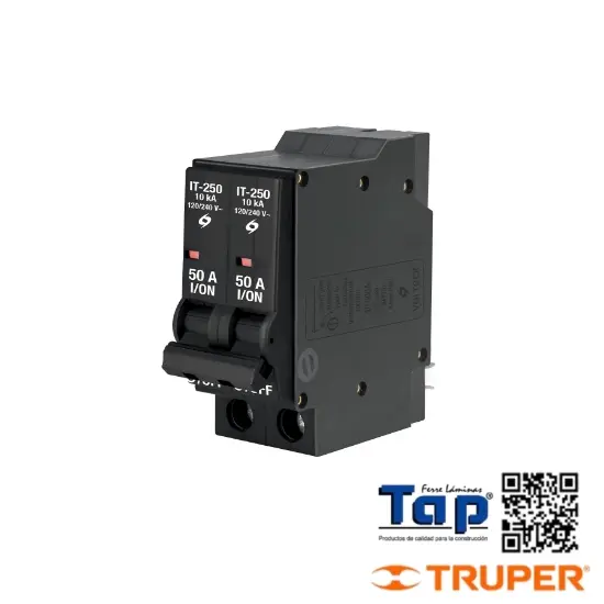 Imagen de INTERRUPTOR 2 POLOS 50A ENCHUFABLE A GRANEL VOLTECK