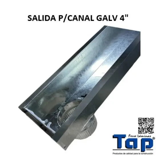 Imagen de SALIDA P/CANAL GALV 4"