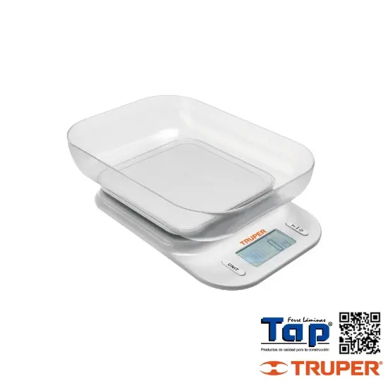 Imagen de BASCULA DIGITAL C TAZON P COCINA 5KG TRUPER
