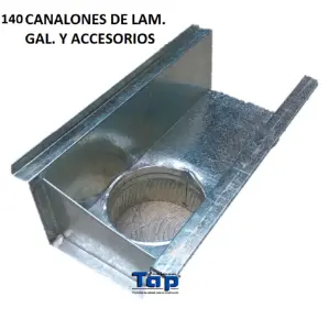 Imagen para la categoría 140 CANALONES DE LAM.GAL. Y ACCESORIOS