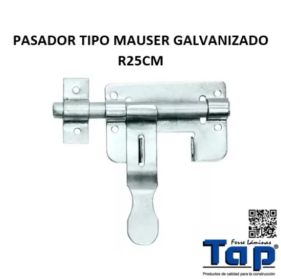 Imagen de PASADOR TIPO MAUSER GALVANIZADO R25CM