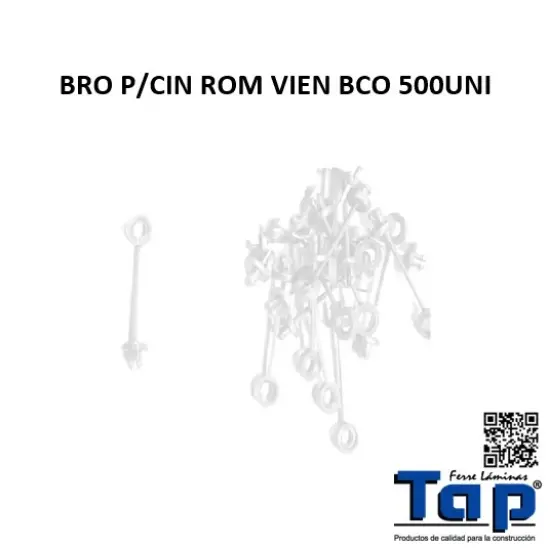 Imagen de BRO P/CIN ROM VIEN BCO 500UNI