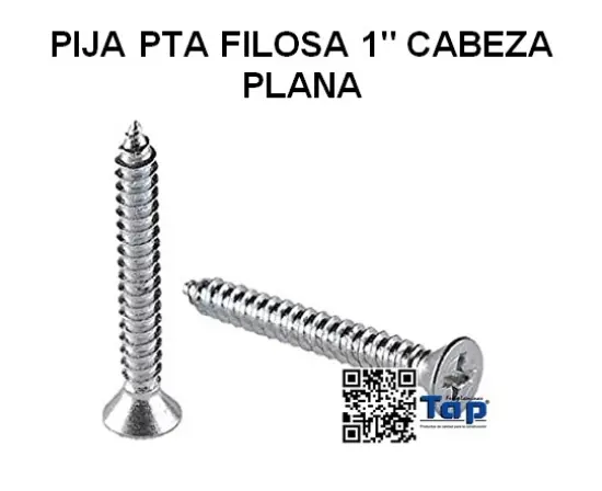 Imagen de PIJA PTA FILOSA 1" CABEZA PLANA
