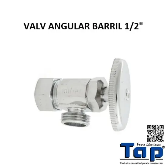 Imagen de VALV ANGULAR BARRIL 1/2"