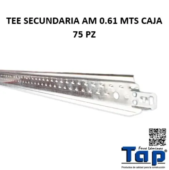 Imagen de TEE SECUNDARIA AM 0.61 MTS CAJA 75 PZ