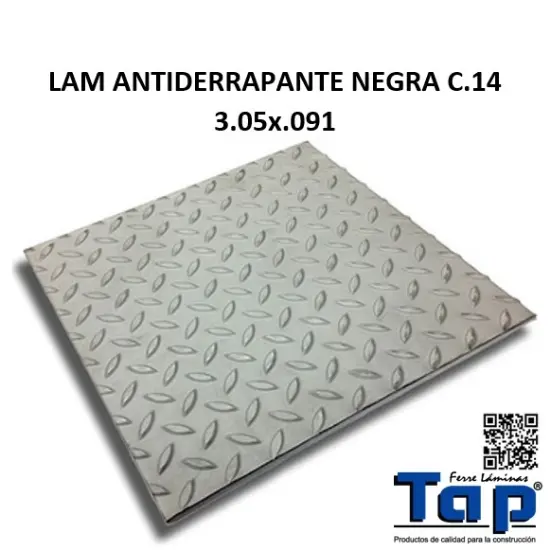 Imagen de LAM ANTIDERRAPANTE NEGRA C.14 3.05x.091