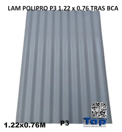 Imagen de LAM POLIPRO P3 1.22 x 0.76 TRAS BCA