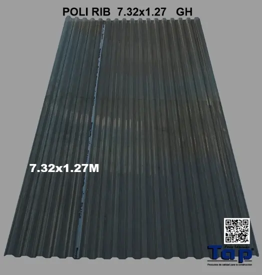Imagen de POLI RIB  7.32x1.27 GRIS HUMO