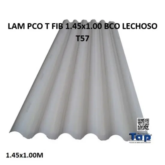 Imagen de LAM PCO T FIB 1.45x1.00 BCO LECHOSO T57