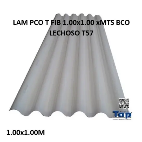 Imagen de LAM PCO T FIB 1.00x1.00 xMTS BCO LECHOSO T57
