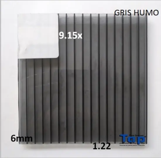 Imagen de POLI CEL 06 1.22X 9.15 GRIS HUMO MULTIWALL