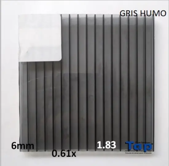 Imagen de POLI CEL 06 1.83X 0.61 GRIS HUMO MULTIWALL