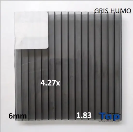 Imagen de POLI CEL 06 1.83X 4.27 GRIS HUMO MULTIWALL