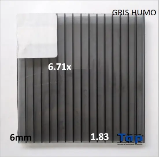 Imagen de POLI CEL 06 1.83X 6.71 GRIS HUMO MULTIWALL