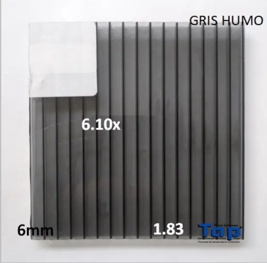Imagen de POLI CEL 06 1.83X 6.10 GRIS HUMO MULTIWALL