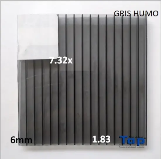 Imagen de POLI CEL 06 1.83X 7.32 GRIS HUMO MULTIWALL