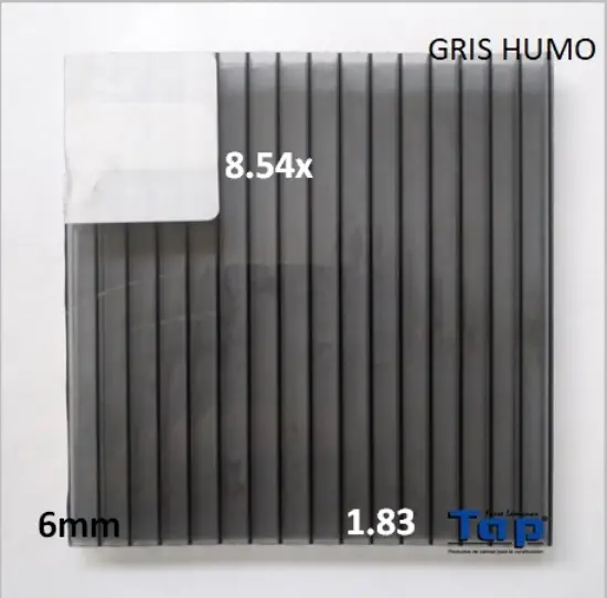 Imagen de POLI CEL 06 1.83X 8.54 GRIS HUMO MULTIWALL
