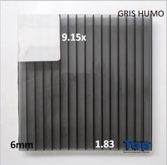 Imagen de POLI CEL 06 1.83X 9.15 GRIS HUMO MULTIWALL