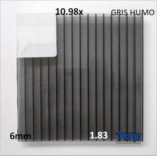 Imagen de POLI CEL 06 1.83X10.98 GRIS HUMO MULTIWALL