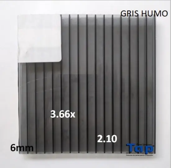 Imagen de POLI CEL 06 2.10X 3.66 GRIS HUMO MULTIWALL