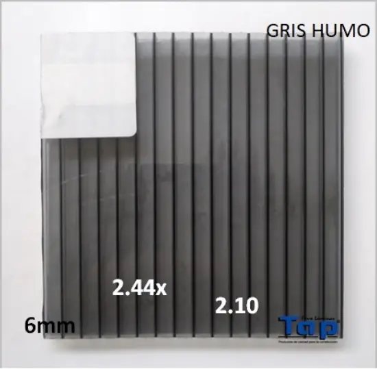 Imagen de POLI CEL 06 2.10X 2.44 GRIS HUMO MULTIWALL