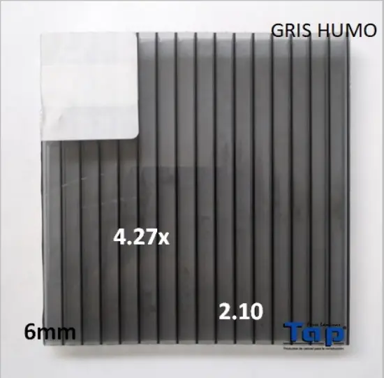 Imagen de POLI CEL 06 2.10X 4.27 GRIS HUMO MULTIWALL