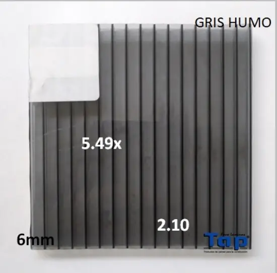 Imagen de POLI CEL 06 2.10X 5.49 GRIS HUMO MULTIWALL