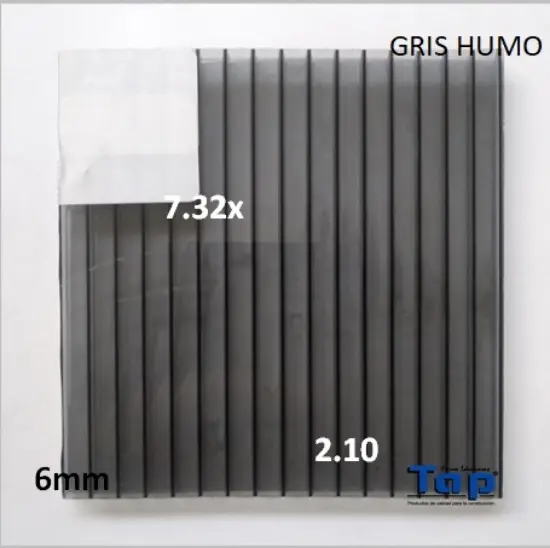 Imagen de POLI CEL 06 2.10X 7.32 GRIS HUMO MULTIWALL