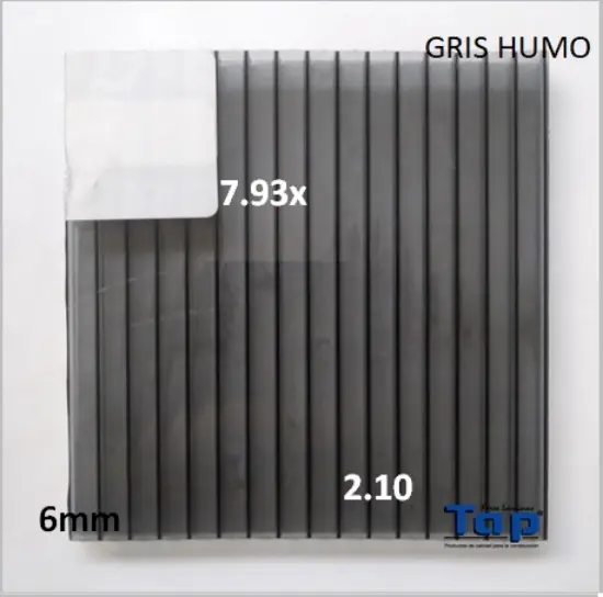 Imagen de POLI CEL 06 2.10X 7.93 GRIS HUMO MULTIWALL