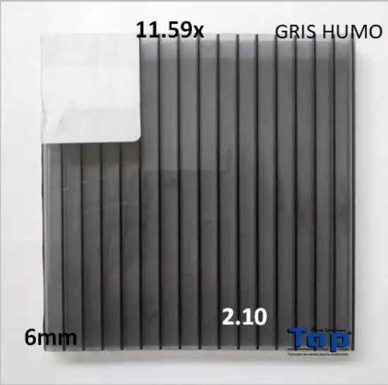 Imagen de POLI CEL 06 210x11.59 GRIS HUMO MULTIWALL