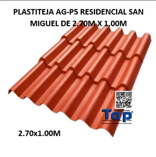 Imagen de PLASTITEJA AG-P5 RESIDENCIAL SAN MIGUEL DE  2.70M X 1.00M