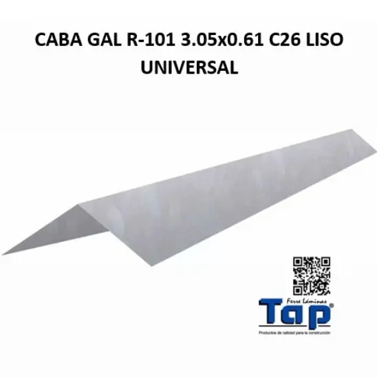 Imagen de CABA GAL R-101 3.05x0.61 C26 LISO UNIVERSAL